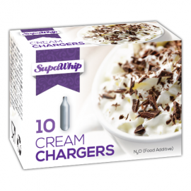 SUPAWHIP CREAM CHARGERS 10 PACK  X 10 (100 BULBS)